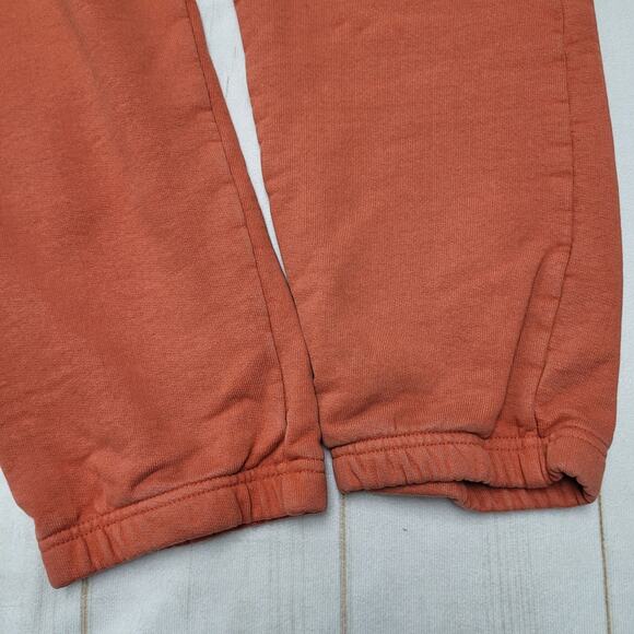 Talentless burnt orange fleece jogger track pants relaxed heavyweight - Picture 3 of 11